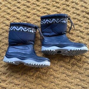 Demar Kids Winter Snow Rain Boots Insulated EU 34 35 US 3/4 Fleece Lined Unisex